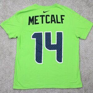 Nike DJ Metcalf #14 Jersey Shirt Mens medium Green Seattle Seahawks S/S Pullover